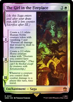 The Girl in the Fireplace Surge Foil Doctor Who Commander NM MTG - Image 1