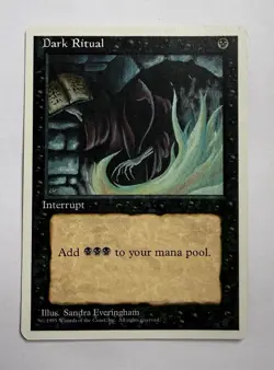 MTG Dark Ritual 4th Edition Regular Common - Image 1