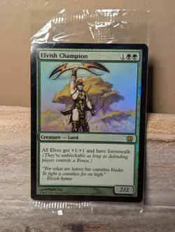 1x Elvish Champion - Foil English 8th Edition MTG Magic MP Free Shipping - Image 1