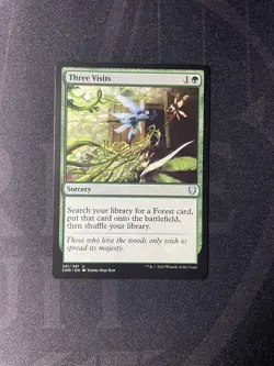 Three Visits Commander Legends #261/361 Uncommon Mint Regular MTG - Image 1
