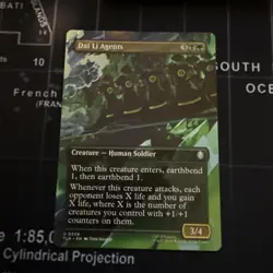 FOIL Borderless DAI LI AGENTS mtg NM The Last Airbender 1 Unc - Image 1