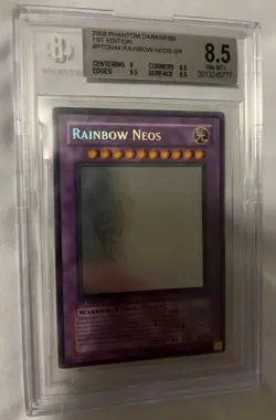 Yu-Gi-Oh! Rainbow Neos Ghost Rare 1st Edition BGS 8.5 PTDN-EN044 - Image 2