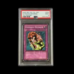 Yu-Gi-Oh! Slab Ultimate Offering 1st Edition SDY-050 PSA 9 Mint 2002 - Image 1