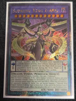 Yugioh! 1x Supreme King Z-ARC RA04-EN284 Quarter Century Secret Rare 1st Ed NM - Image 1