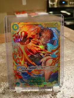 One Piece TCG Monkey D. Luffy SEC Japanese OP13-118 Carrying On His Will Secret - Image 1