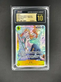 2025 ONE PIECE JPN HEROINES EDITION SUPER RARE #EB03-053 NAMI CGC 10 PRISTINE - Image 1