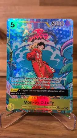 Monkey D. Luffy OP07-109 | Treasure Rare (TR) SR Alt | One Piece TCG EN NM - Image 2