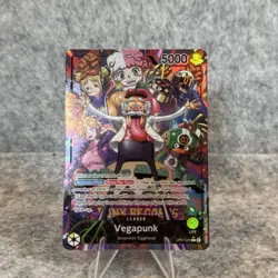 One Piece TCG Vegapunk OP07-097 Vegapunk Leader Alt Art - Image 2