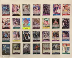 ONE PIECE 28 CARD LOT ALT ART LEADER SUPER RARE SPARKLE RORONOA ZORO CHOPPER LAW - Image 1