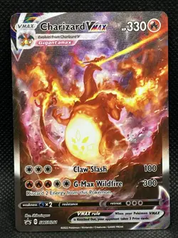 Pokemon TCG Charizard VMAX SWSH261 Sword & Shield Promo Holo Card NM/M Condition - Image 1