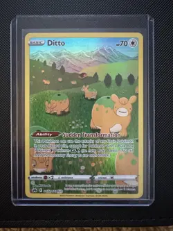 Pokemon Ditto Crown Zenith Galarian Gallery Full Art Holo Rare Card GG22/GG70 - Image 1