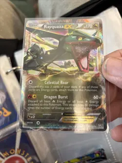 Pokemon Rayquaza EX 85/124 Dragons Exalted Ultra Rare Holo Basic Card LP G142 - Image 1