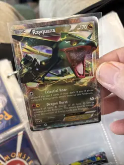 Pokemon Rayquaza EX 85/124 Dragons Exalted Ultra Rare Holo Basic Card LP G142 - Image 2