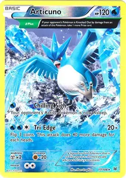 Articuno 17/108 Reverse Holo Roaring Skies Pokemon Card NM - Image 1