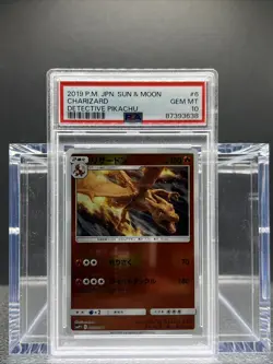 PSA 10 Charizard 006/024 Detective Pikachu Japanese Pokemon Graded Card - Image 1
