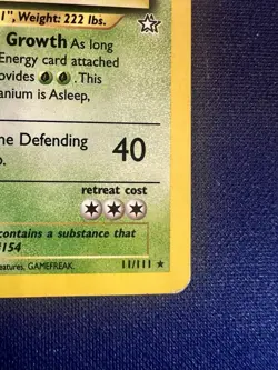 Pokemon TCG Meganium Neo Genesis Holo Unlimited Rare Card 11/111 - Image 4