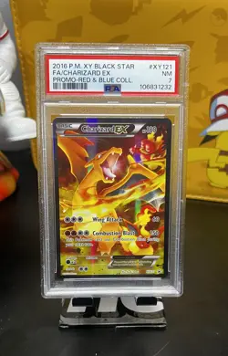 Charizard Ex XY121 Xy Black Star Promo PSA 7 Graded Pokemon Card - Image 1