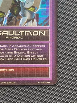 HOLO DM-239 Assaultmon Digimon CCG Card Operation X Foil 1st Edition 2005 - Image 4