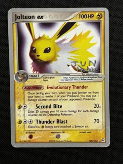 Pokemon Card TCG Jolteon ex - 2007 (Jun Hasebe) 109/113 World Championship Deck - Image 1
