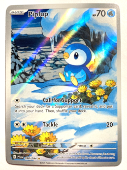 Pokemon Piplup Illustration Rare + FREE extra Rare card! - Image 1
