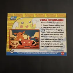 Pokemon Card C'mon, We Need Help Pikachus Vacations 53 - Image 2