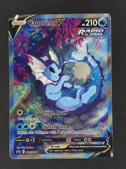 Vaporeon V SWSH181 Pokemon SWSH: Sword & Shield Promo Cards 2019 NM 🔥 - Image 1