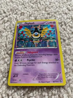 Pokemon Card TCG Sigilyph B&W Legendary Treasures 66/113 Holo Rare 2013 NM - Image 1