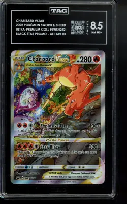 TAg 8.5 - Charizard VSTAR SWSH262 SWSH: Sword & Shield Promo Cards Holo - Image 1