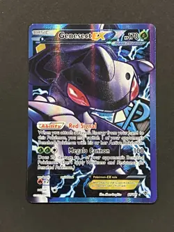 Pokemon TCG Genesect EX Team Plasma 97 Full Art Holo Card 97 /101 Plasma Blast - Image 1