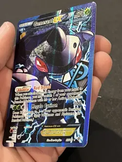 Pokemon TCG Genesect EX Team Plasma 97 Full Art Holo Card 97 /101 Plasma Blast - Image 3