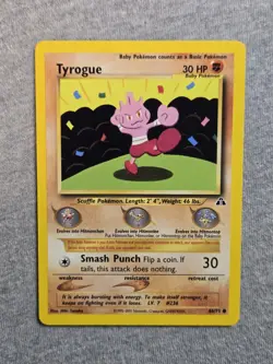 Tyrogue 66/75 Neo Discovery Pokemon TCG Card - Image 1