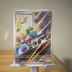 Pokemon Bulbasaur Illustration Rare Holo SV151 143/142 Scarlet & Violet Card - Image 1