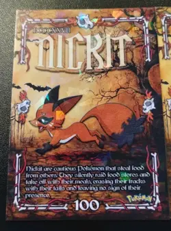 NICKIT THIEVUL X2 Cards Prisma Trick Or Treat Halloween Cracked Ice Holo - Image 2