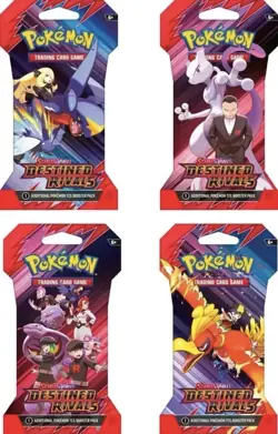 Pokemon Destined Rivals Sleeved Booster Pack Sealed - 10 Cards! ⚔ Random Art - Image 1