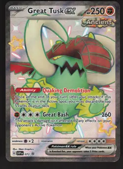 Great Tusk ex 072 Pokemon TCG SV: Scarlet & Violet Promo Cards NM - Image 1