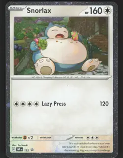 Snorlax SVP 122 Cosmos Pokemon TCG Scarlet & Violet Promo Cards NM - Image 1