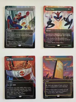 MTG Secret Lair Spider-Man: Heroic Deeds Rainbow Foil - All Cards + Bonus Card - Image 2