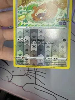Ditto (Bidoof) 059/078 Pokemon GO 2022 Reverse Holo Pokemon Card TCG - Image 3