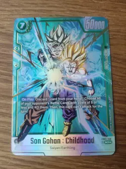 Dragon Ball Super Card Game Fusion World SCR Son Gohan: Childhood FB01-140 - Image 2
