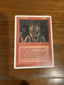 MTG Fourth Edition Alternate 4th GOBLIN KING Rare - Image 1