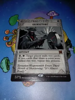1x Grindstone Showcase NM/M Outlaws of Thunder Junction MTG Magic the Gathering - Image 1