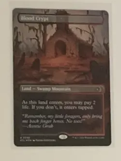 MTG Blood Crypt (Borderless) Lorwyn Eclipsed Foil ECL 0349 NM - Image 1