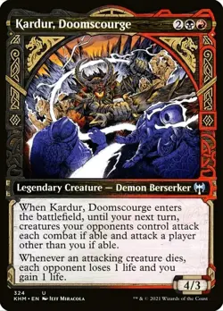 X 1 Kardur Doomscourge Showcase Kaldheim 324 MTG Magic The Gathering - Image 1