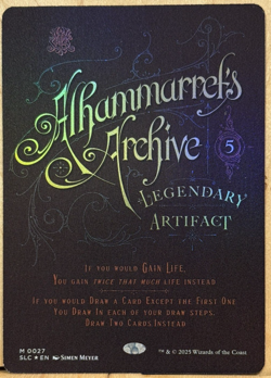 LIMITED EDITION Secret Lair MtG Alhammarret's Archive NM BORDERLESS FOIL! - Image 1