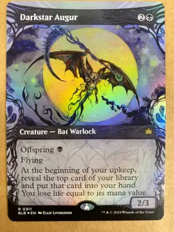 MTG 1x FOIL SHOWCASE Darkstar Augur # 311 Bloomburrow Magic the Gathering x1 NM - Image 1