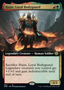 Hajar, Loyal Bodyguard (Extended Art) The Brothers' War - Near Mint Foil - Image 1