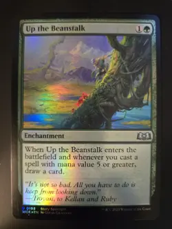 Up the Beanstalk NM FOIL Wilds of Eldraine MTG FREE SHIPPING - Image 1