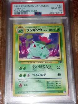 1999 Pokemon Japanese Ivysaur Bulbasaur Deck PSA 10 GEM MINT #22 - Image 1