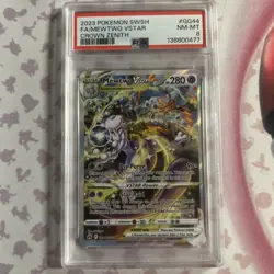 2023 Pokemon Crown Zenith Mewtwo VSTAR #GG44/GG70 PSA 8 - Image 1