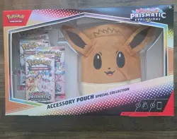 Pokemon TCG Prismatic Evolutions Accessory Pouch Special Collection Box Sealed☑ - Image 1